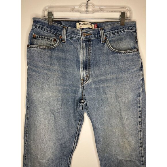 LEVI'S 505 Regular Fit 34x30 Mens Denim 5-Pocket Stretch - Picture 6 of 8